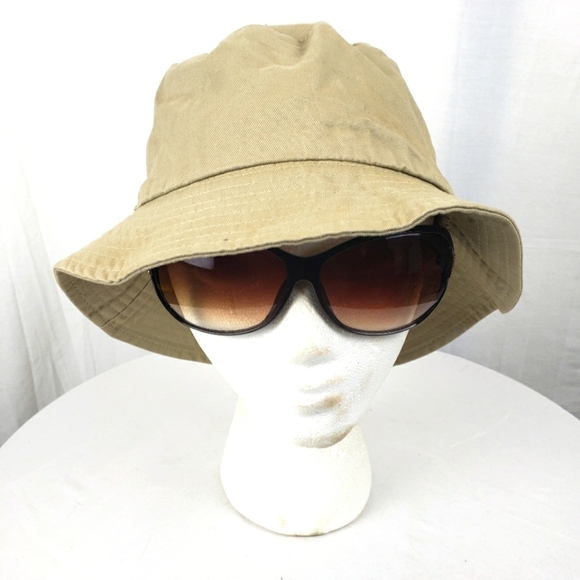 Xhilaration Tan Cotton Bucket Hat - Picture 1 of 6